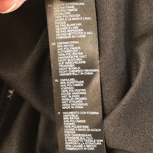 Forever 21 Juniors Sleeveless Black Gold Zig Zag Crochet/Lace Mini Dress Small - Picture 11 of 13